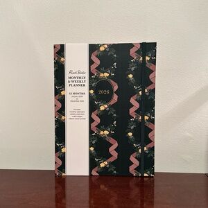 Punch Studio Monthly & Weekly Planner January 2026 - December 2026 Green Floral